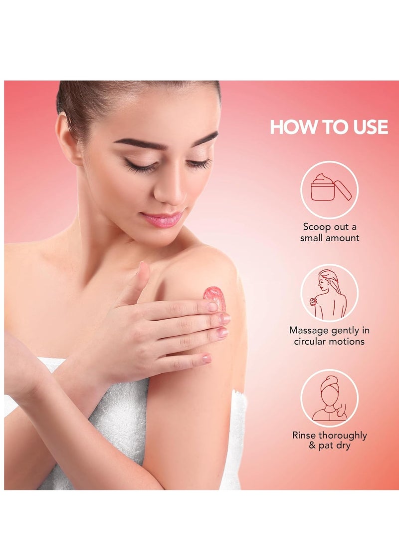 Botanic Hearth Botanic Hearth Hibiscus Body Scrub Exfoliator | Hydrating Raw Sugar Body Scrub | Natural Body Scrub for Skin Care, Stretch Marks, Acne & Cellulite, Eczema, Age Spots & Varicose Veins | 10 oz - Image 5