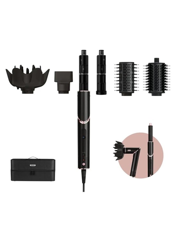 Shark Shark FlexStyle 5-in-1 Air Styler & Hair Dryer with Storage Case, Powerful, Lightweight, Black/Rose Gold, HD440ME  - Image 1
