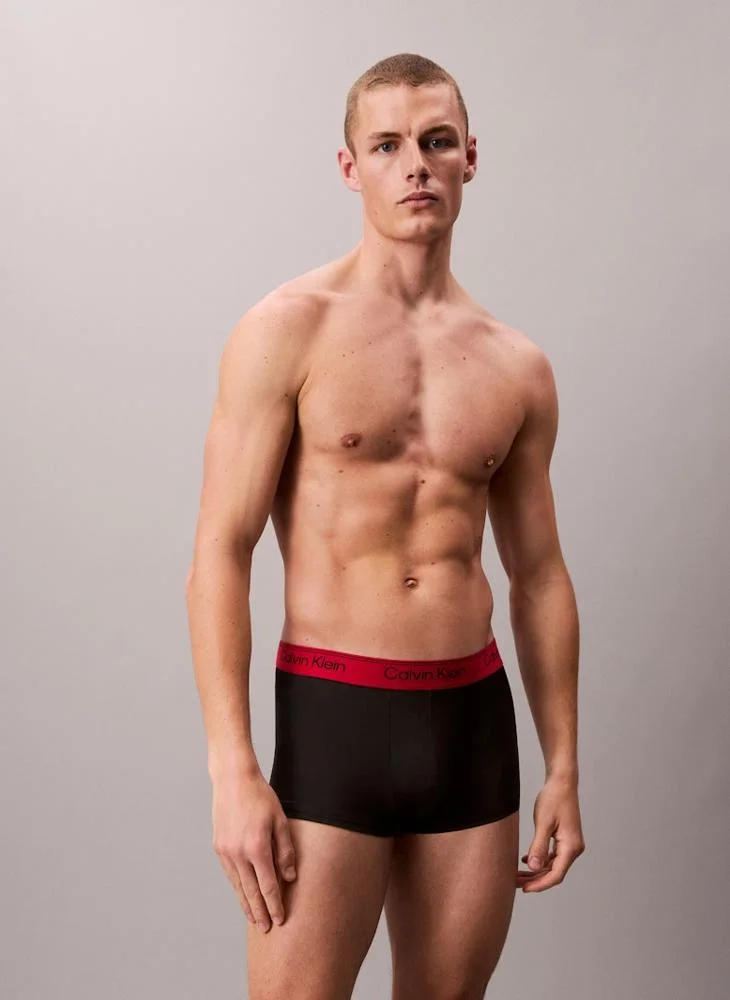CALVIN KLEIN 3 Pack Low Rise Trunks - Microfibre Stretch