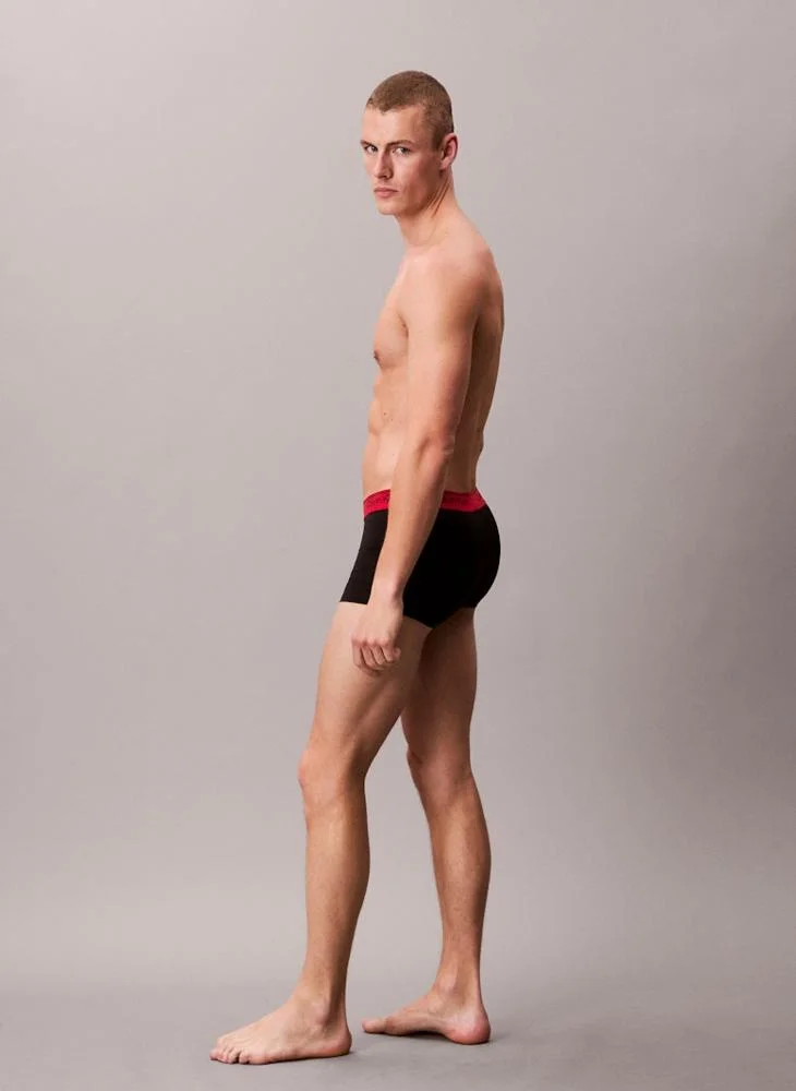 CALVIN KLEIN 3 Pack Low Rise Trunks - Microfibre Stretch