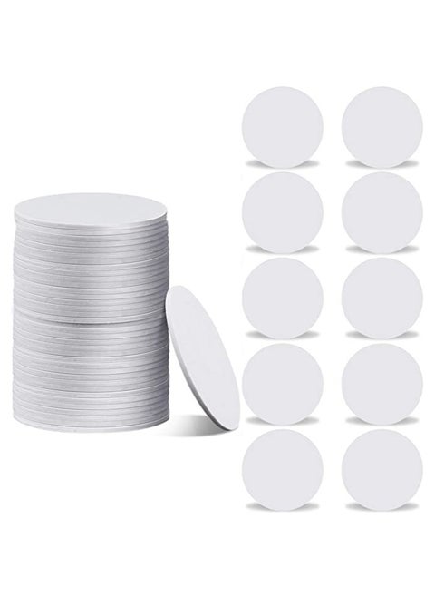50 Pieces 215 NFC Card Tag Blank White PVC Card NFC Coin Cards Compatible with Tagmo and NFC Enabled Mobile Phones and Devices Round 25 mm 1 Inch