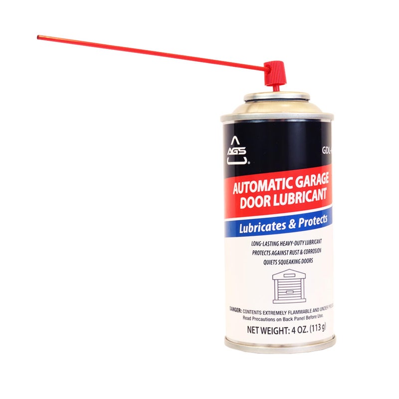 AGS Company Automotive Solutions Garage Door Lubricant Spray â€“ 4 oz Aerosol, Protects Rollers & Springs, Quiets Squeaks, All-Weather Formula - Image 4