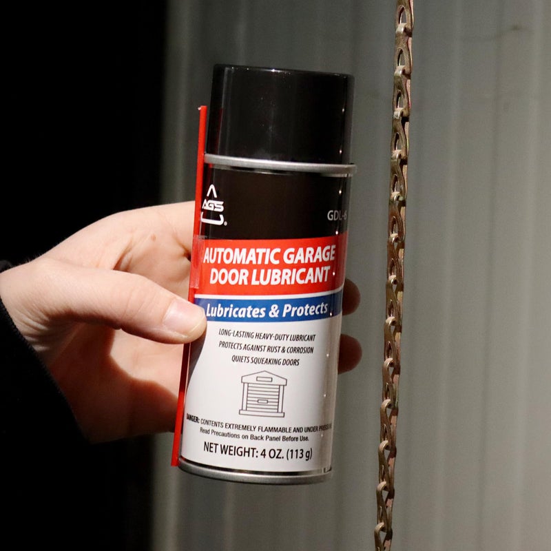 AGS Company Automotive Solutions Garage Door Lubricant Spray â€“ 4 oz Aerosol, Protects Rollers & Springs, Quiets Squeaks, All-Weather Formula - Image 5