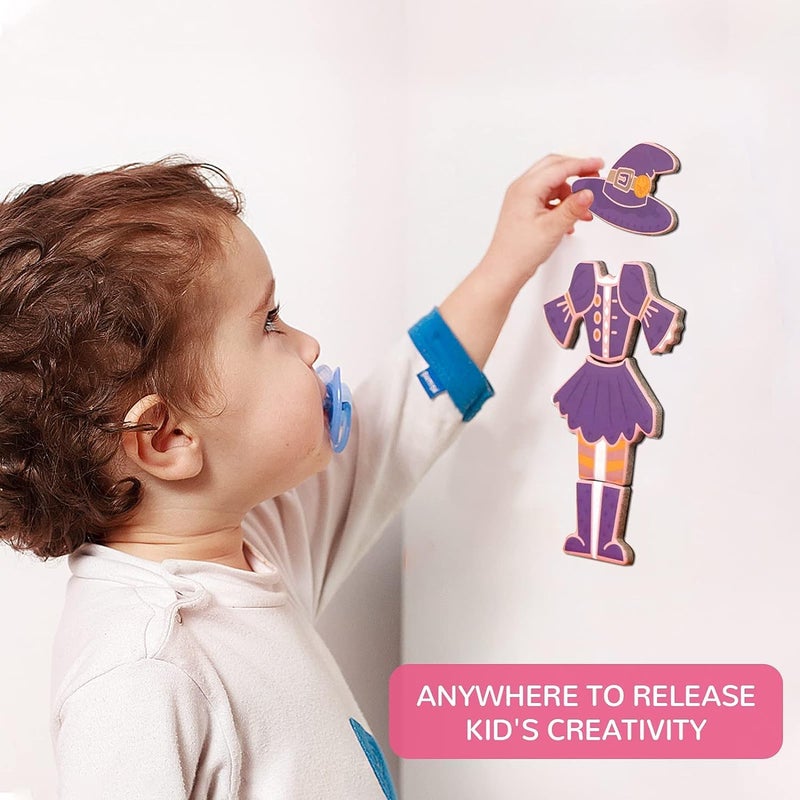 Zikra Kids Magnet Toys Magnetic Jigsaw Puzzle Boxes with Game Board for Kids Ages 3-8, Preschool Tabletop Toy for Toddlers, Portable Travel Game, Girl - Image 5