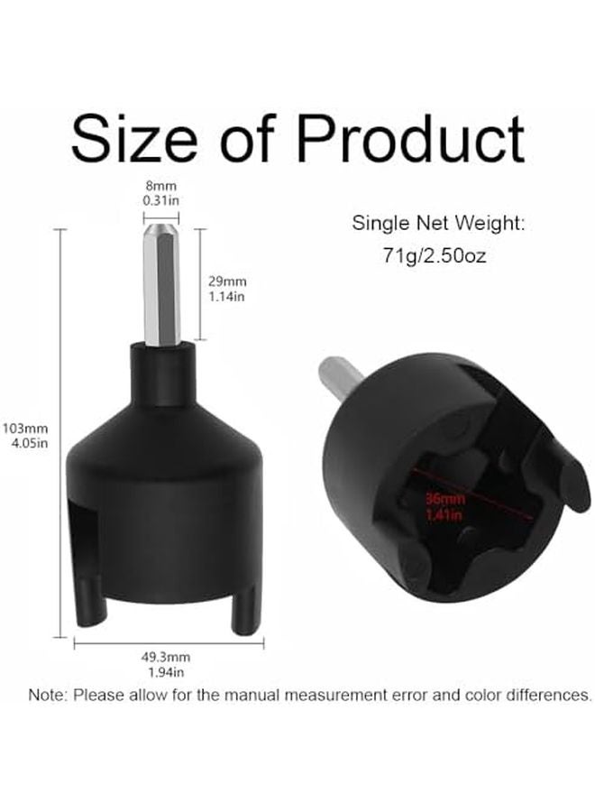 2PCS Black Electric Fence Insulator Self Tapping Wire Hook Nail Socket for Energizer Posts Orchards Gardens - Image 3