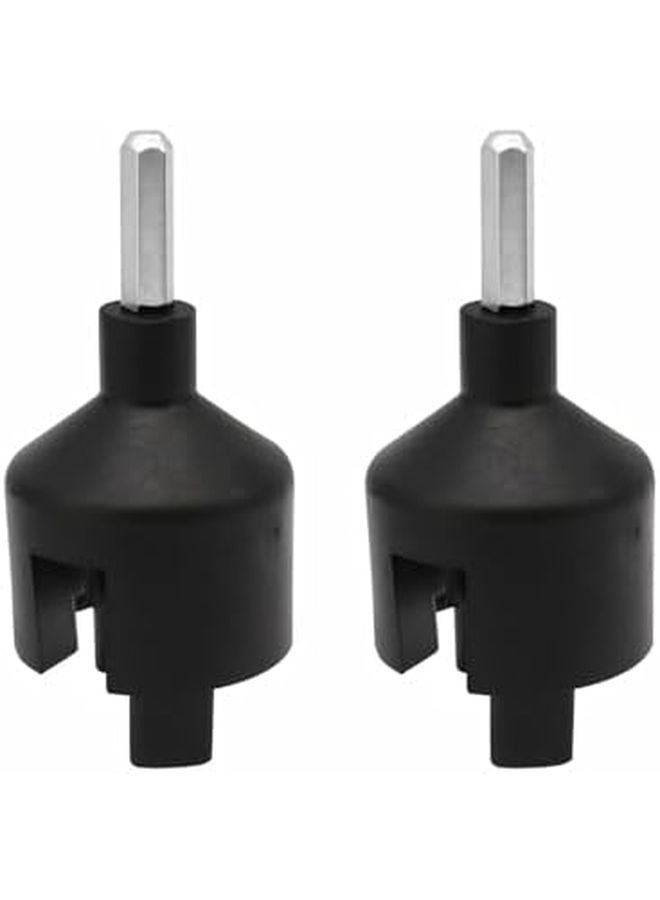 2PCS Black Electric Fence Insulator Self Tapping Wire Hook Nail Socket for Energizer Posts Orchards Gardens - Image 1