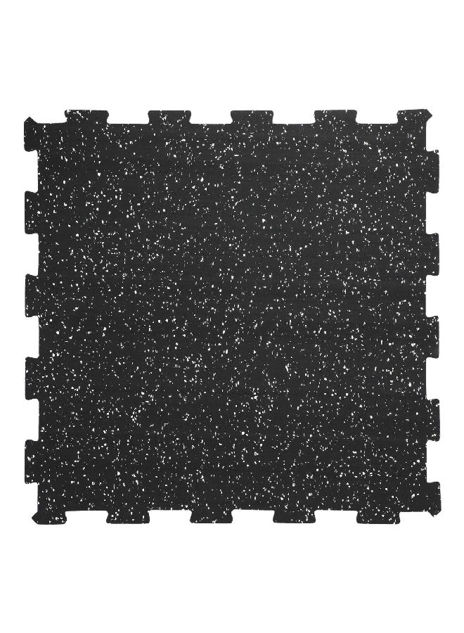 سي اس بي 4 قطع من السجاد المطاطي بنظام تشابك فعّال، مقاوم لأشعة الشمس فوق البنفسجية، ومانع للانزلاق، باللون أسود وأبيض CSP-RF-018 - Image 1