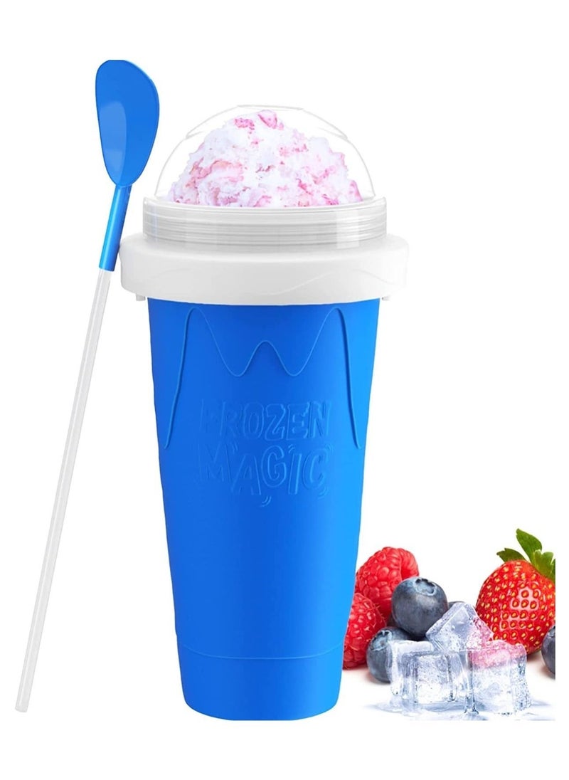 ELTRAZONE Slushy Maker Cup, Slushy Maker Ice Frozen Squeeze Cup Cooling Maker Cup Freeze Mug Milkshake Smoothie Mug - Image 1