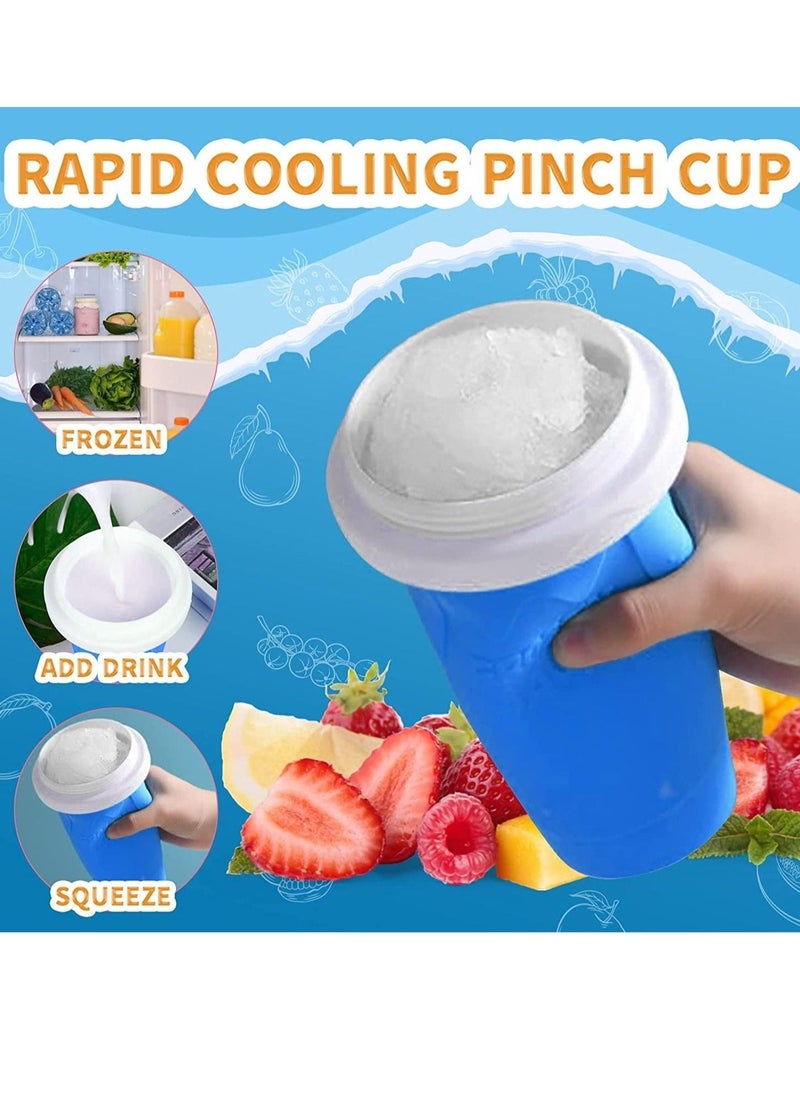 ELTRAZONE Slushy Maker Cup, Slushy Maker Ice Frozen Squeeze Cup Cooling Maker Cup Freeze Mug Milkshake Smoothie Mug - Image 2