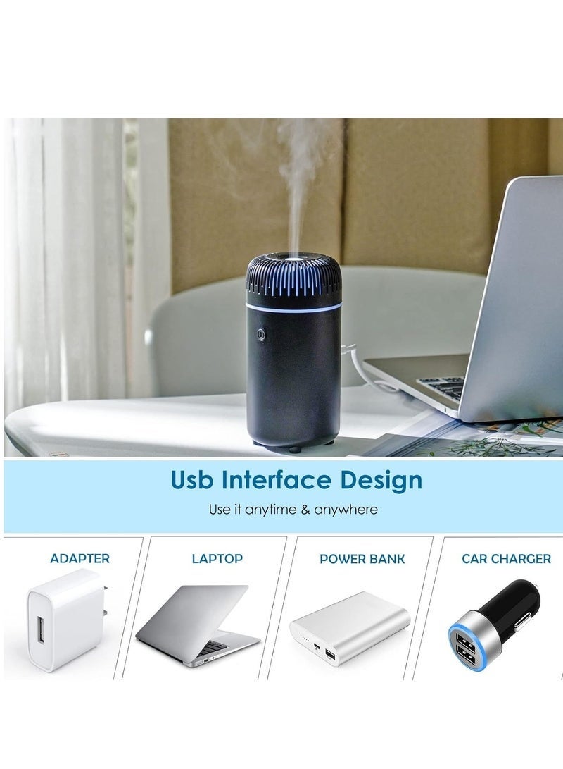 هوجفتس مرطب وموزع عطري للسيارة، موزع زيوت عطرية، موزع صغير محمول يعمل عبر USB للسيارة والمنزل والمكتب وغرفة النوم - Image 3