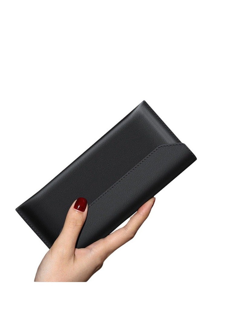 عام غطاء جلدي متوافق مع VIVO X Fold5 - حافظة مطوية مغناطيسية بتصميم الظرف، واقية من الصدمات والسقوط لـ VIVO X Fold5 - Image 5