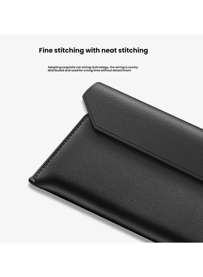 عام غطاء جلدي متوافق مع VIVO X Fold5 - حافظة مطوية مغناطيسية بتصميم الظرف، واقية من الصدمات والسقوط لـ VIVO X Fold5 - Image 2