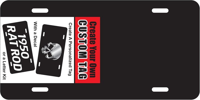 Chroma 001438 Black Create License Plate All-item matching trendy build - Image 2