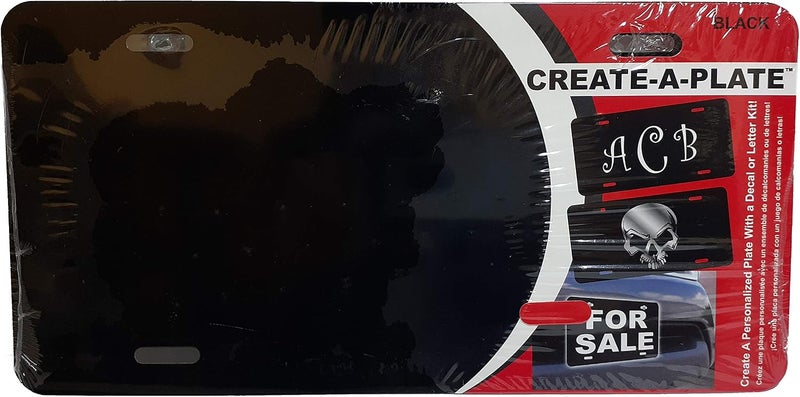 Chroma 001438 Black Create License Plate All-item matching trendy build - Image 4