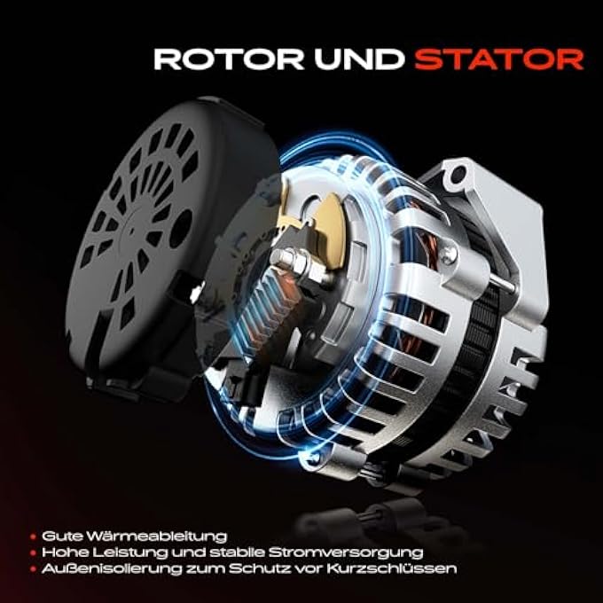 Frankberg Alternator Generator 90A Compatible with A-Class W168 A140 A160 A190 1.4L-1.9L 1998-2004 Vaneo 414 1.6L 2002-2005 Replace# SG9B037 - Image 5