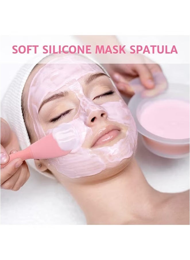 4-Piece Silicone Manual Cleansing Brush, All-in-one Facial Cleansing Brush, Exfoliating Brush, Cream Applicator for Pore Cleansing Gentle Exfoliating - Image 3