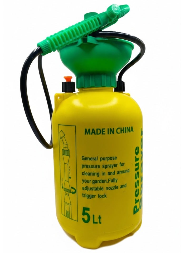 كوالتي علبة رش مياه مضغوطة محمولة للبستنة ورش المعقمات، رشاش يدوي بضغط يدوي للزراعة، وتنظيف السيارات - Image 2