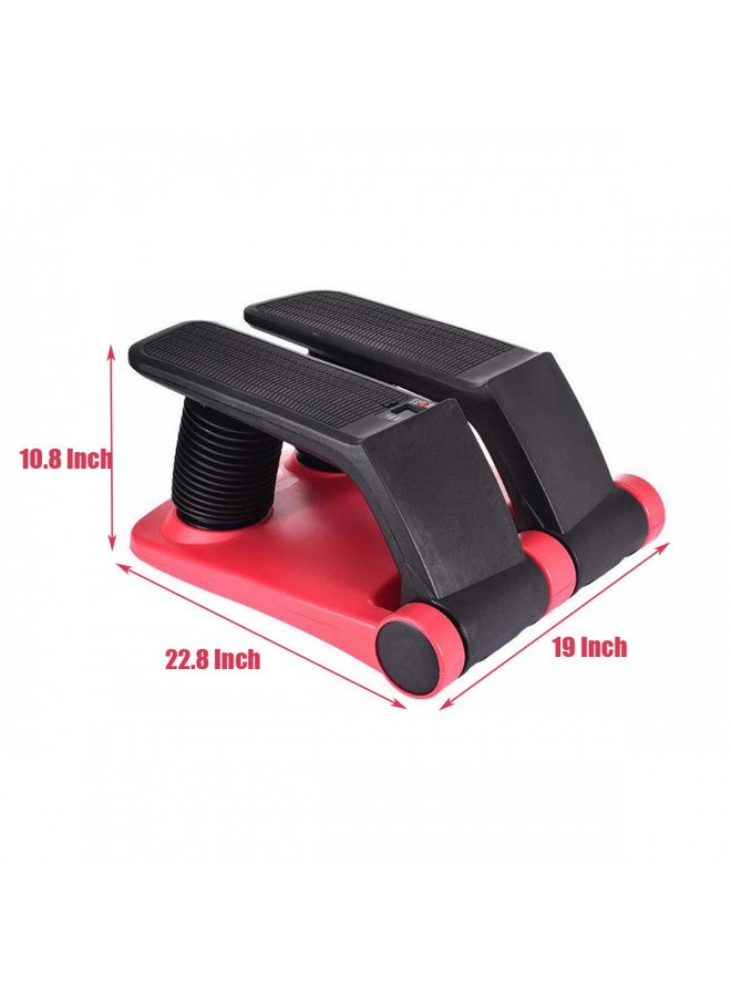 E-Found Stepper Climber Fitness Machine, Air Stair Climber Stepper Machine, Cardio Training Step Climber Machine Adjustable Fitness Exercise Machine Resistance Bands, Comfortable Foot Pedals - Image 1