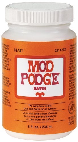 Mod Podge PLCS11272 Water base Sealer, Glue, Satin Finish, 8 oz., Clear - Image 1