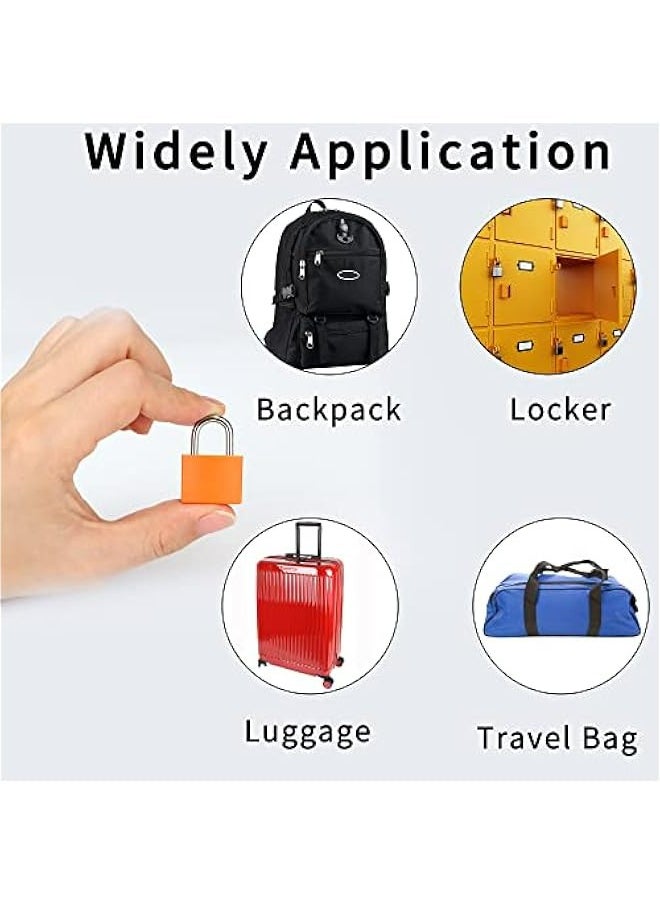 Generic Set of 4 Mini Padlocks with Keys for Luggage & Backpacks  - Image 4