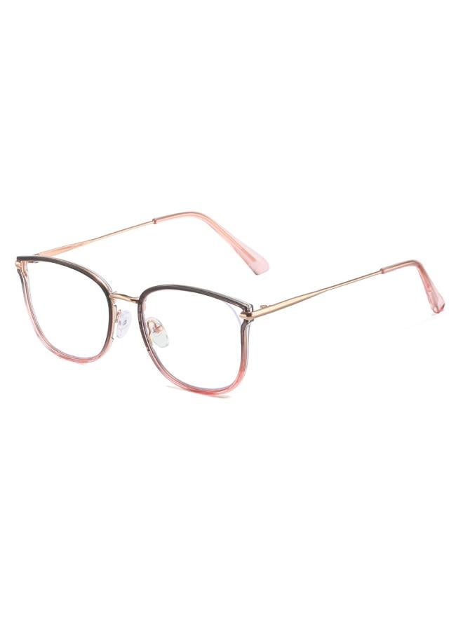Ultra-light Cat Eye Frame Glasses Female Oval Sweet Myopia Glasses Round Hollow Wind Anti-blue Light Color Changing Plain Glasses