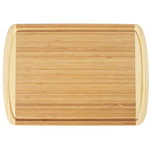 Totally Bamboo Kona Groove Bamboo Carving & Cutting Board, 18" x 12-1/2" - Image 1