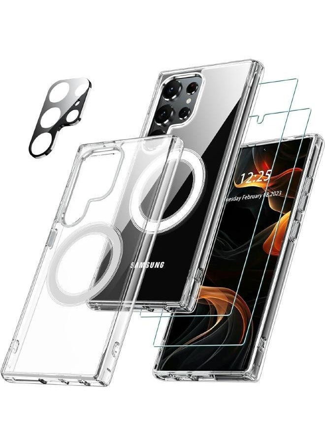 S-TOP - Full protection package for Samsung Galaxy S24 Ultra with a cover that supports wireless charging (MagSafe), complete protection for your device against scratches and falls (7in1) original package - Image 1