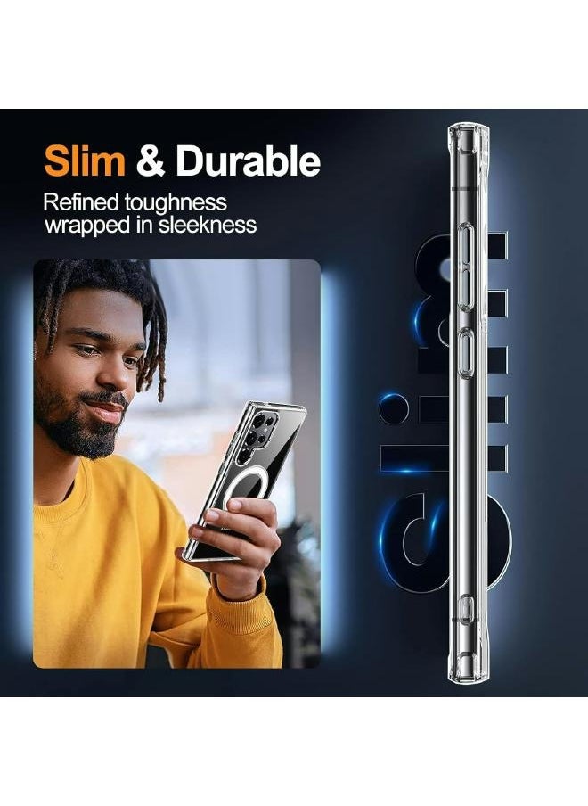 S-TOP - Full protection package for Samsung Galaxy S24 Ultra with a cover that supports wireless charging (MagSafe), complete protection for your device against scratches and falls (7in1) original package - Image 1