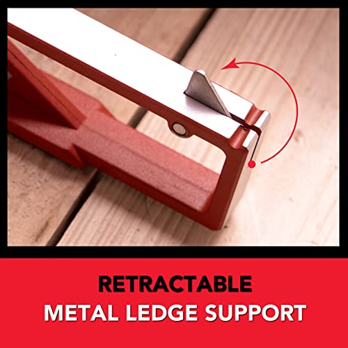 Kapro - 353 Professional Ledge-It Try & Mitre Square - For Leveling and Measuring - Features Stainless Steel Blade, Retractable Ledge, and Etched Ruler Markings - 12 Inch - Image 2
