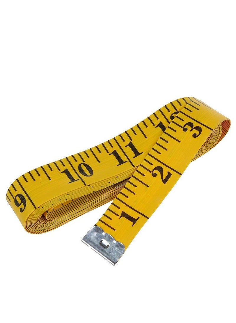 Accessorize Kingdom Durable Soft Sewing Tailor Tape Body Measuring Dress-Making Measure Ruler, 1.50 Meter, 150 cm, (Assorted color)  - Image 1