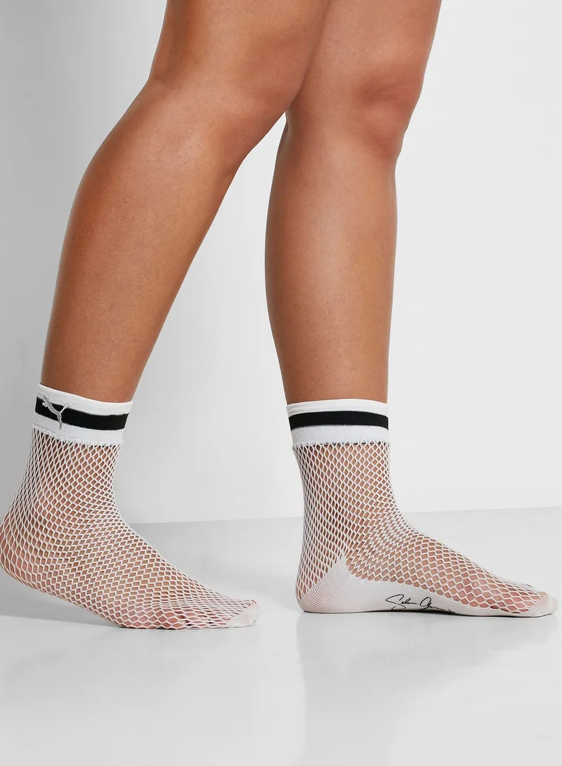 PUMA Selena Gomez Fishnet Socks