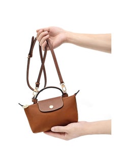 NIBEMINENT Wide Shoulder Strap Adjustable DIY Replacement Belt Crossbody Canvas Bag Handbag for Multi Pochette Accessories(Brown), Hy01 Brown-gold Diy, HY01 brown-gold diy  - Image 4