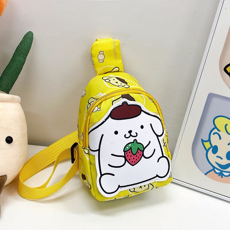 Cute Cartoon Kidsren'S Bags, Kindergarten Baby Fashion Trendy Casual Small Backpack Girls Fashionable Chest Bag Crossbody - Image 1