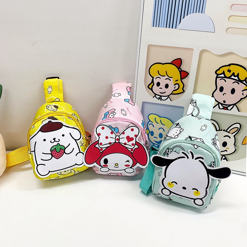 Cute Cartoon Kidsren'S Bags, Kindergarten Baby Fashion Trendy Casual Small Backpack Girls Fashionable Chest Bag Crossbody - Image 3