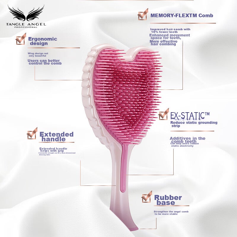 Tangle Angel Comb, Princess Angel Comb, Massage Comb, Styling Comb, Birthday Gift Comb for Girls, Air Cushion Comb - Image 4