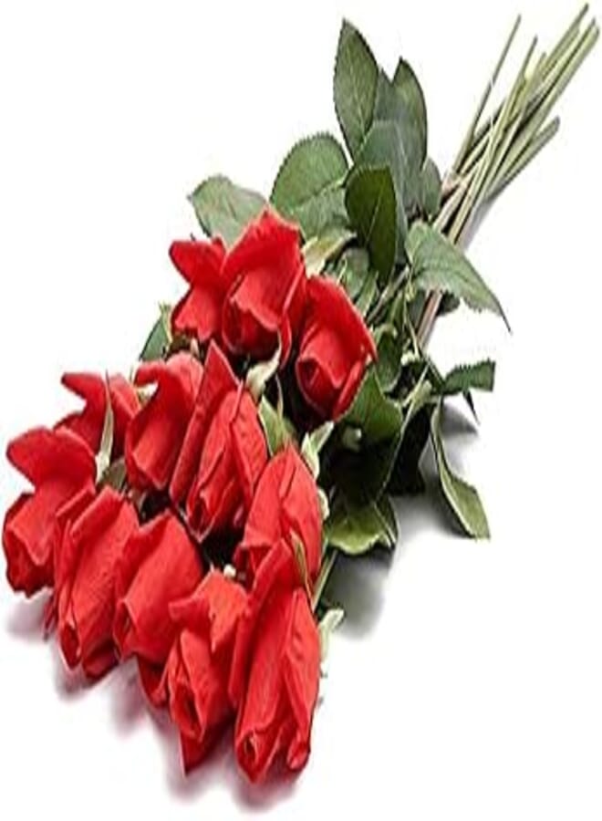 Artificial Roses Flowers for Multiple Occasions - Red