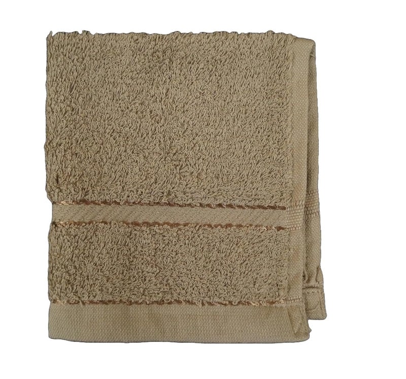 Vissage Vissage Cotton Terry Face Towel Brown Pack of 6  - Image 2