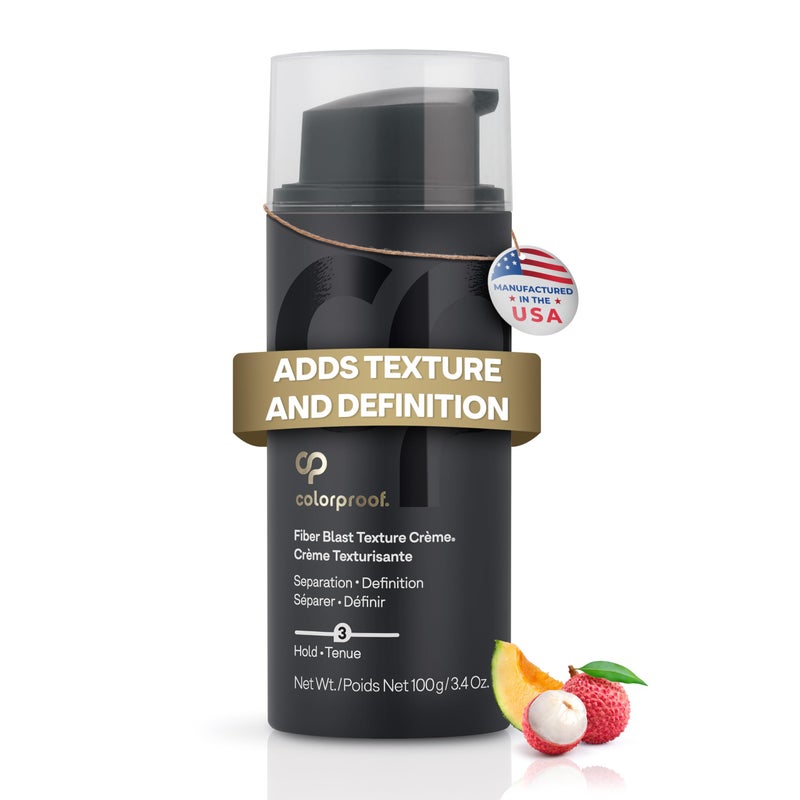 Colorproof Fiber Blast Texture Crme 34 Fl Oz Hydrating NonGreasy Hair Texture Cream with Lychee  Melon Scent Travel Size Styling Cream