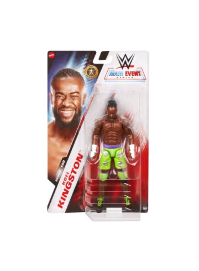 WWE تمثال حركة كوفي كينغستون من سلسلة WWE الرئيسية JGD42 - Image 2