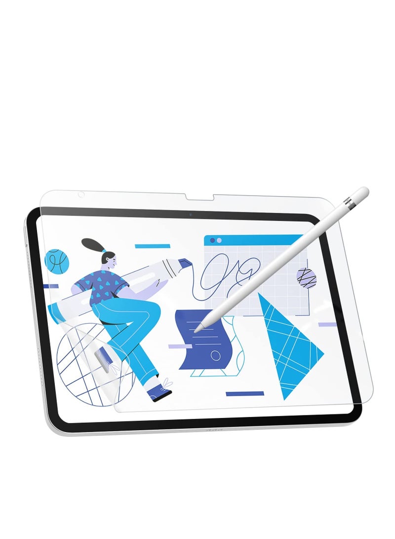 1Pack Paper-Feel Anti Glare PET Screen Protector Compatible with iPad 12th(A18)/11th(A16) 11inch 2025/iPad 10th Generation 10.9 Inch 2022, Paper Feeling, Anti Scratch, Clear - Image 3