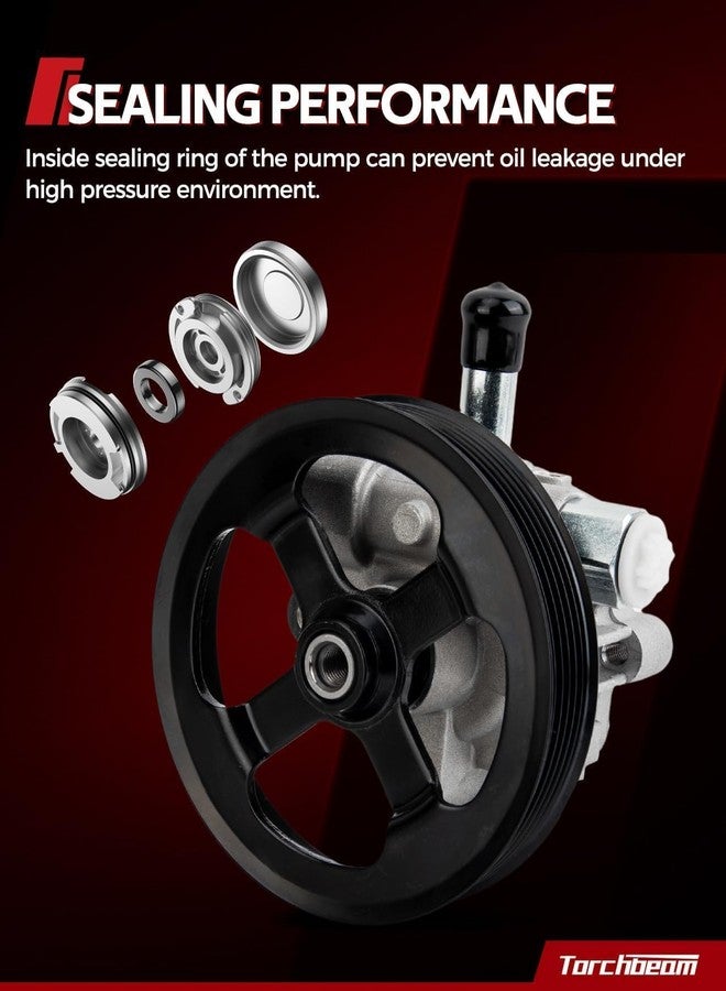 Torchbeam Power Steering Pump Compatible with Wrangler 2012-2017 Wrangler JK 2018, Car Power Steering Replacement Parts for OEM 20-1039, Steering Pump Assist with Pulley - Image 5