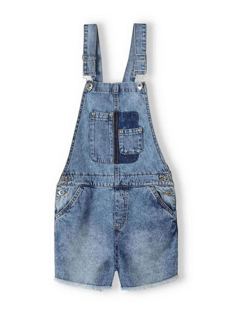 مينوتي Kids Girls Denim Short Dungaree