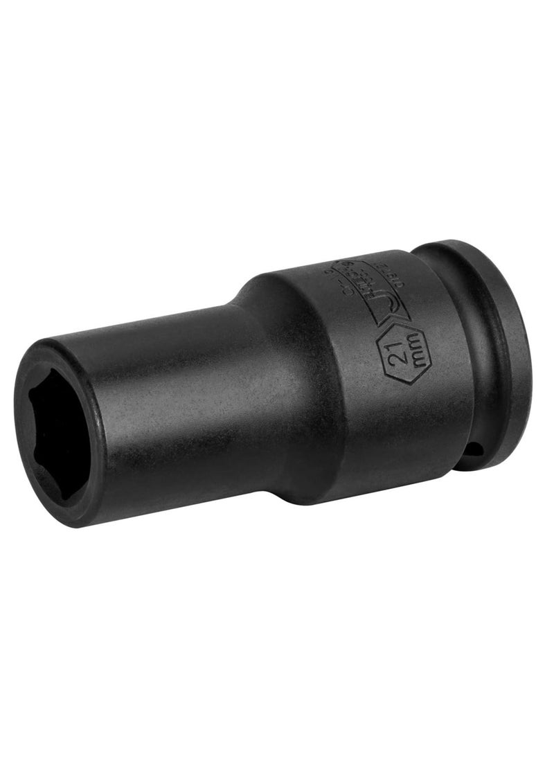 Jetech Jetech 3/4" Drive 21mm Deep Impact Socket, Metric 3/4-Inch Drive Deep Impact Socket, Professional Cr-Mo 3/4-Inch Drive 21mm Deep Impact Socket with 6-Point Design  - Image 1