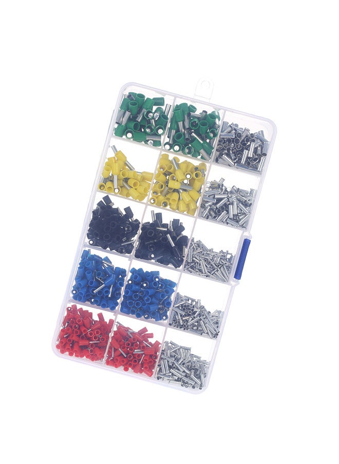 Generic Self Adjustable Professional Cable Wire Crimper Crimping Pliers Tool Ferrule Crimpers 0.25-6.0mm² + 1640pcs Copper Insulated Cord Pin End Crimp Terminals Electrical Wire Connector AWG23-10 Set  - Image 1