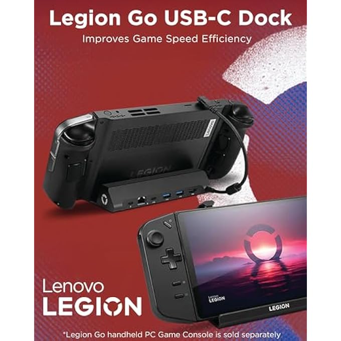 rayihni LEGION GO USB-C HUB DOCK - 6-IN-1 GAMING ACCESSORY, IMPROVES GAME SPEED EFFICIENCY, 4K VISUAL SUPPORT FOR LEGION GO CONSOLE - Image 3