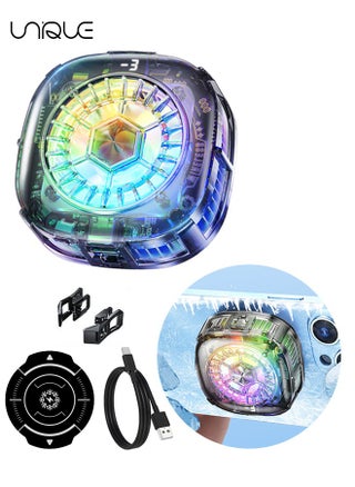 Magnetic Phone Cooler - RGB Transparent Phone Cooling Fan with Semi-Conductor Cooling Chip, Magnetic Cellphone Radiator with Temperature Display for Mobile Gaming/Tiktok Live Streaming - pzsku/Z688FE64DC16B5A85AE67Z/45/_/1733384800/5ccbf72c-6f07-46df-8254-dce18e89b3a1