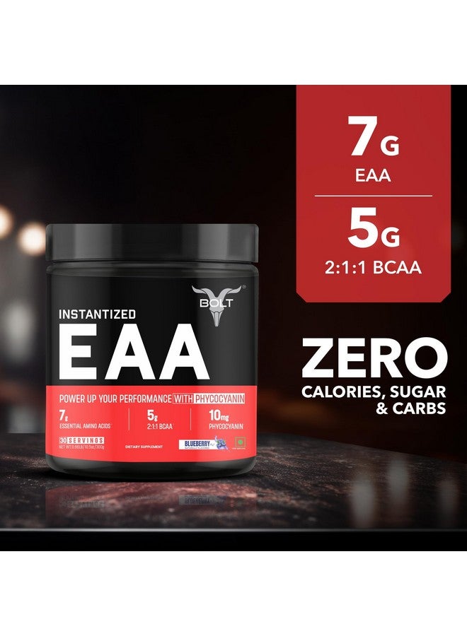 Bolt Nutrition Eaa 300Gm, 30 Servings|Nine Essential Amino Acid With Bcaa 5000|Eaa Supplement For Men & Women- Blueberry Blast - Powder - Image 2