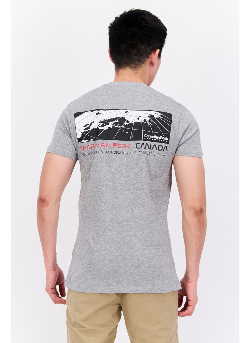 Men Crew Neck Short Sleeve Graphic Printed T-Shirt, Grey Heather - pzsku/Z688FEA7FC7B732F1743FZ/45/_/1737642470/5f8e93e8-2cb6-4aa9-83f9-55efacf13094