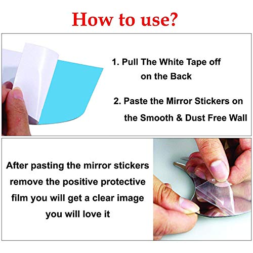 Wall1ders Om Mirror Wall Stickers (Size 15 X 15 Cm, Golden) Mirror Stickers For Wall.(Plastic)-Self-Adhesive - Image 4