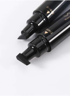 docolor Liquid Eye liner Stamp Black Double-sided Winged Eye Liner Ink Waterproof Smudgeproof Long Lasting Wing Original Eyeliner Pen  - Image 5